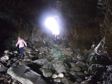 Tintagel, Cornwall, Merlin's Cave, 2013